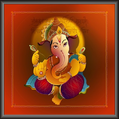 Ganesha Painting To Worship