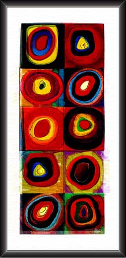 Multiple Squares Modern Art Painting For Office