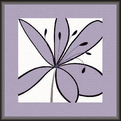 Single Flower Abstract Modern Art Painting
