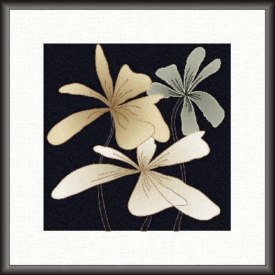 Black & White Abstract Modern Art Painting