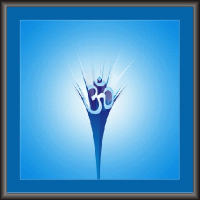 Power Of Aum - The Divine Word Devotional painting