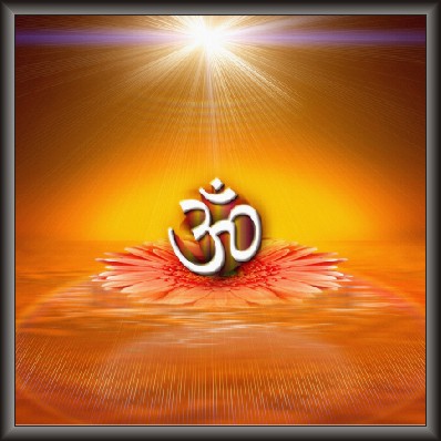 Aum Blooms On Lotus With Sun Raise
