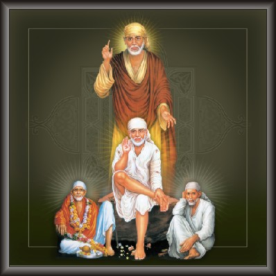 Various Pose Of Sai Baba Painting