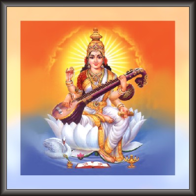 Saraswati Painting For Academic Growth