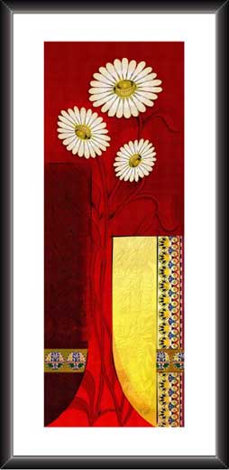 Beautifully Designed Red Flower Painting