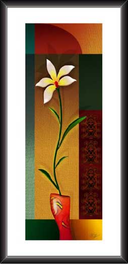 Decorative Flower Painting For Corporate Gift
