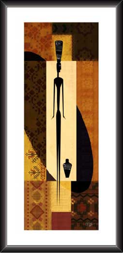 Modern Art Painting Of Standing Lady