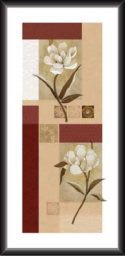 Modern Art In Brown Flowers