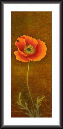 Solo Orange Flower Painting