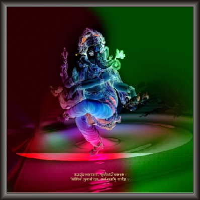 Dancing Ganesh Painting