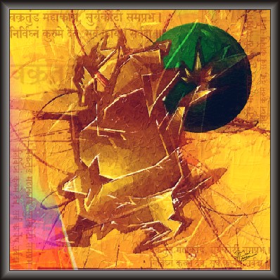 Ganesh Modern At Painting