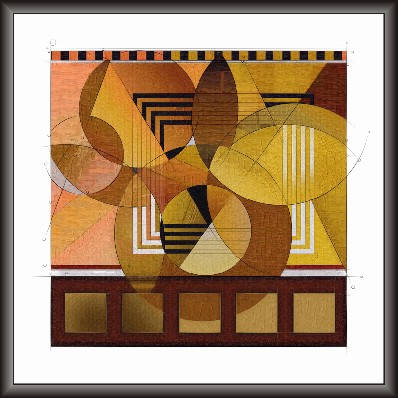 Geometrical Floral Painting