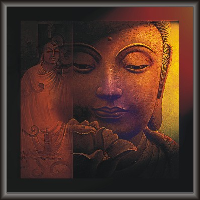 Lord Buddha Standing With Face Closeup