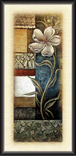 Ancient Looking Floral Art Painting