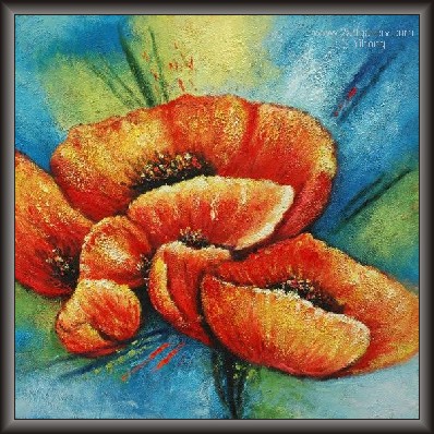 Red Flower Blooming