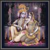 Radha Krishna Metallic Painting