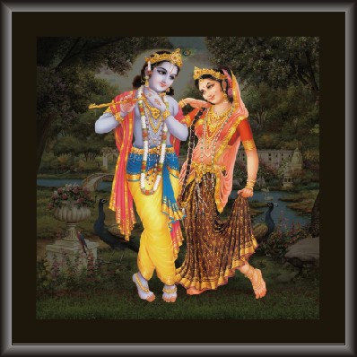 Radha Krishna In Garden