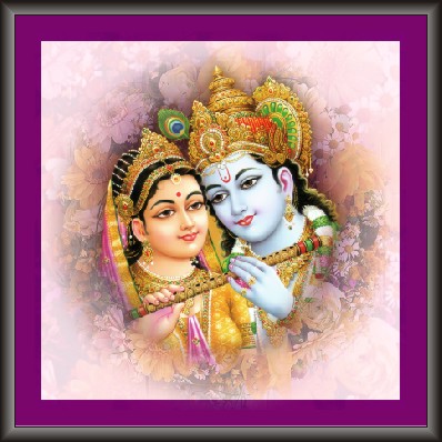 Beautifully Designed Radha Krishna Painting