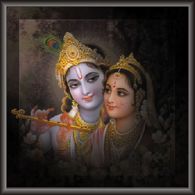 Radha Krishna Devotional Painting
