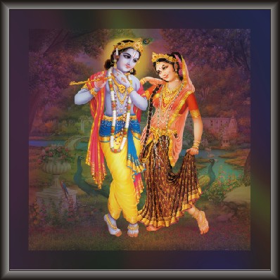 Radhaji Dancing On Lord Krishna Fluet