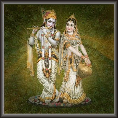 Radha Krishna Devotional Painting
