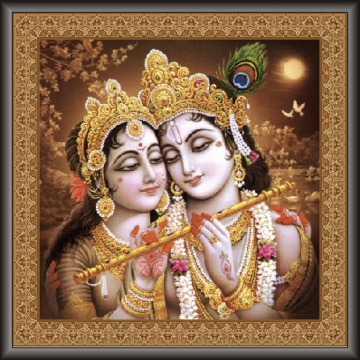 Lovely Painting Of Radha Krishna