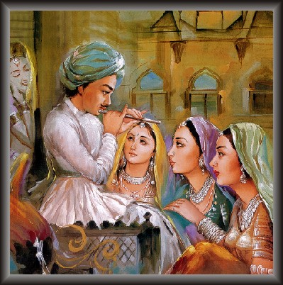 Rajasthani Ladies Listening Fluet
