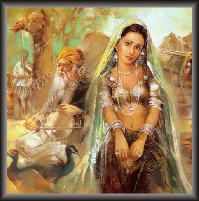 Rajasthani Lady With Camel