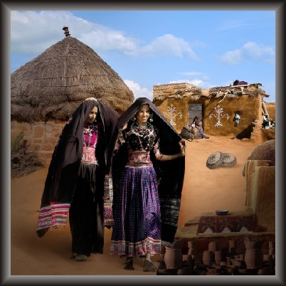 Rajasthani Village Painting