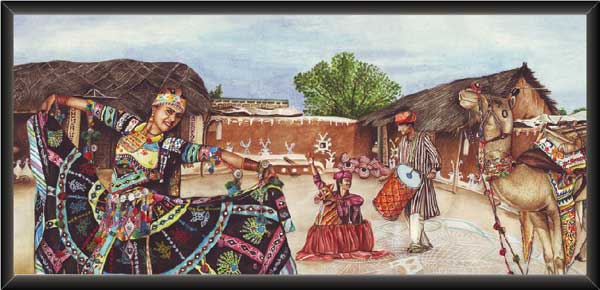 Rajasthani Festival Painting