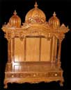 3 Dom Decorative Teak Wood Temple