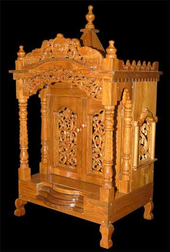 Decorative Carved Teak Wood Temple