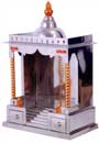 Golden Poll Stainless Steel Temple with Kalash