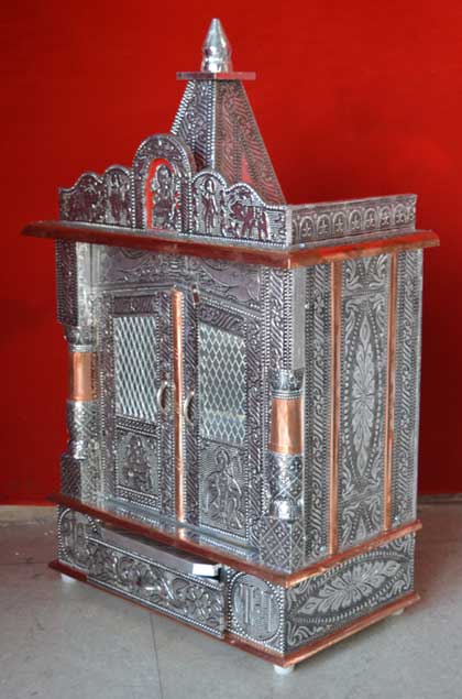 Laxmiji Design Alluminium Copper Oxodise Temple