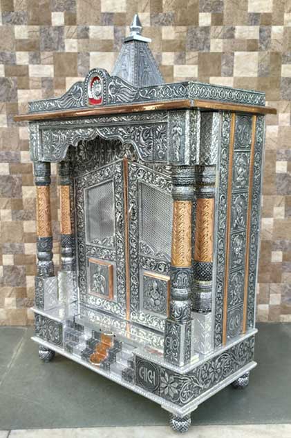 Hanuman Ganesh Alluminium Copper Oxodise Temple