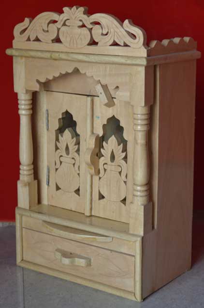 Small Kalash Design Door Savan+Ply Wood Mandir