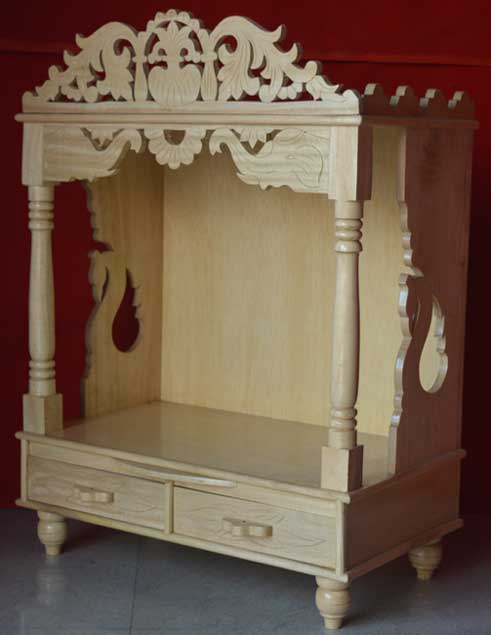 Double Drower Savan + Ply Wood Open Mandir