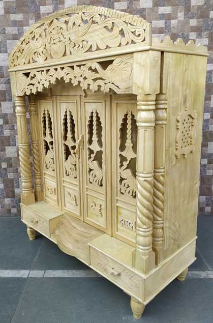 Four Door Elephant Design Savan + Ply Wood Mandir