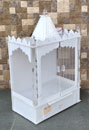 Single Dom Door White Acrelic Temple